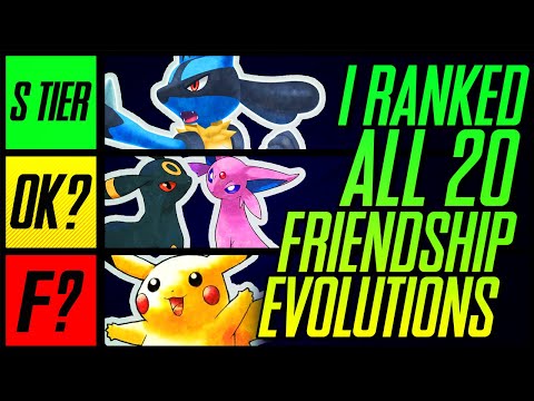 I Ranked ALL 20 Pokemon Friendship Evolutions | Mr1upz