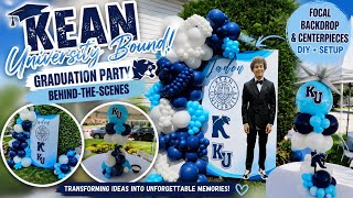 Kean University Graduation Party Decor | Luxury Balloon Backdrop & Centerpieces | Behind the Scenes