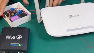 Built a Backup Power System For My WiFi Router#technology #electric #experiment #viral_video #viral 