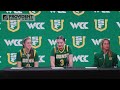 WBB | USF vs. Sacramento State Postgame w/ Molly Goodenbour, Aina Cargol and Noelia Mouriño