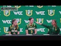WBB | USF vs. Sacramento State Postgame w/ Molly Goodenbour, Aina Cargol and Noelia Mouriño