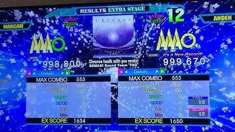 [DDR A20+] Chronos (walk with you remix) (ESP-14) 999,670 PFC