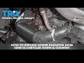 How to Replace Lower Radiator Hose 2008-16 Chrysler Town Country