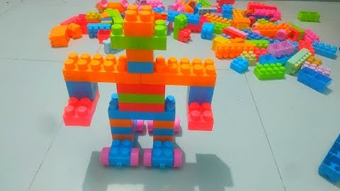 Satisfying DIY Robot ASMR Building #buildingblocks #asmr video