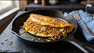 INSTANT NOODLES and EGGS! Quick dinner or easy breakfast recipe! 🍜🍳