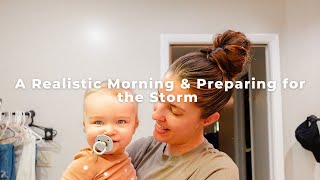 DAY IN THE LIFE | Realistic Morning, Hurricane, &amp; Grocery Haul