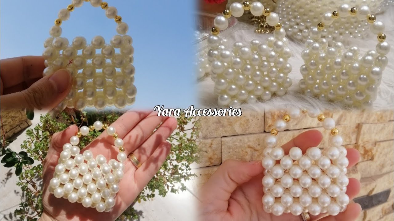 "طريقة عمل شنطة توزيعات بالخرز | للسبوع، الفرح، الخطوبة" 