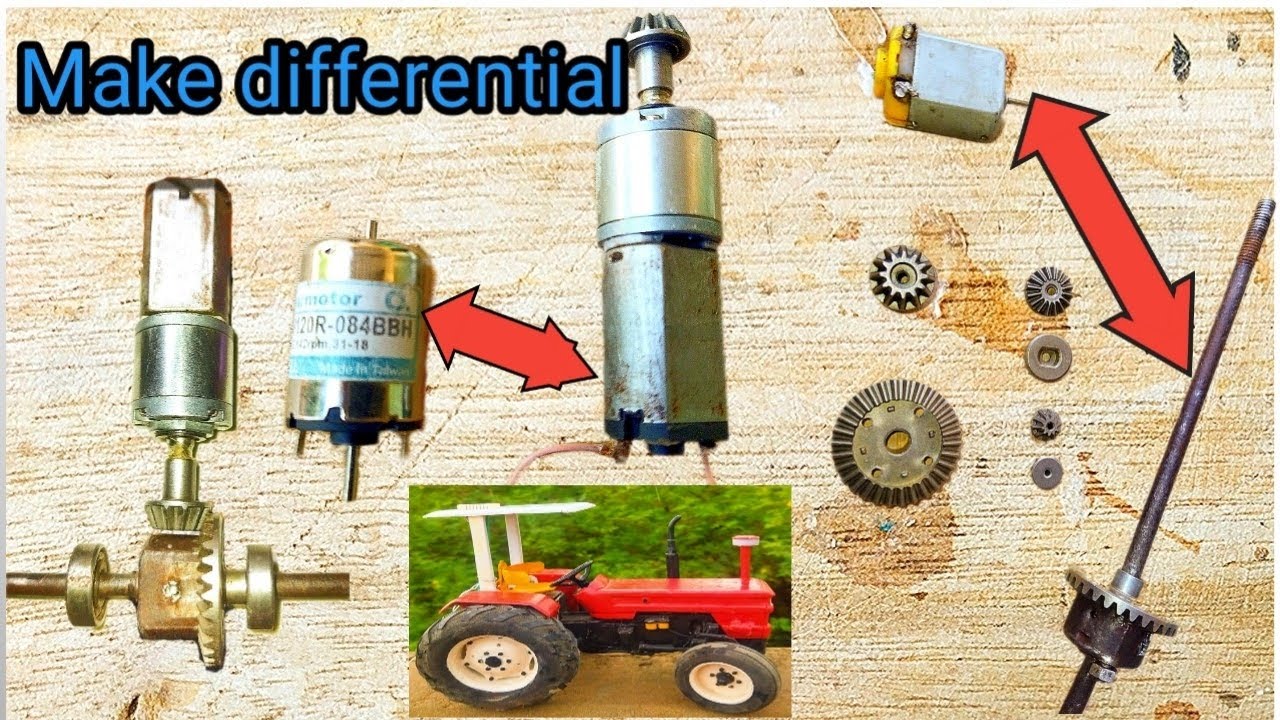 How to make differential at home | powerful metal gearbox differential ...