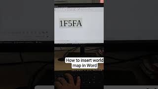 How to insert World Map in Word #shorts #viral #learning