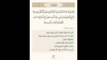 السراج في بيان غريب القران سورة ق 7 مع تلاوة الشيخ سعد الغامدي