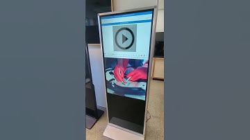all euro video demonstration - 49" touchscreen kiosk - Video Display Hire Sales