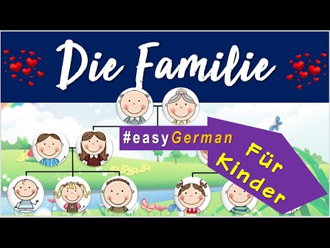 German lesson: the Family ! Die Familie + TEST !! Deutsch lernen !! Übungen für Kinder