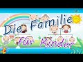 Die Familie !! The Family !! Deutsch lernen !! Learn german !!  Übungen für Kinder