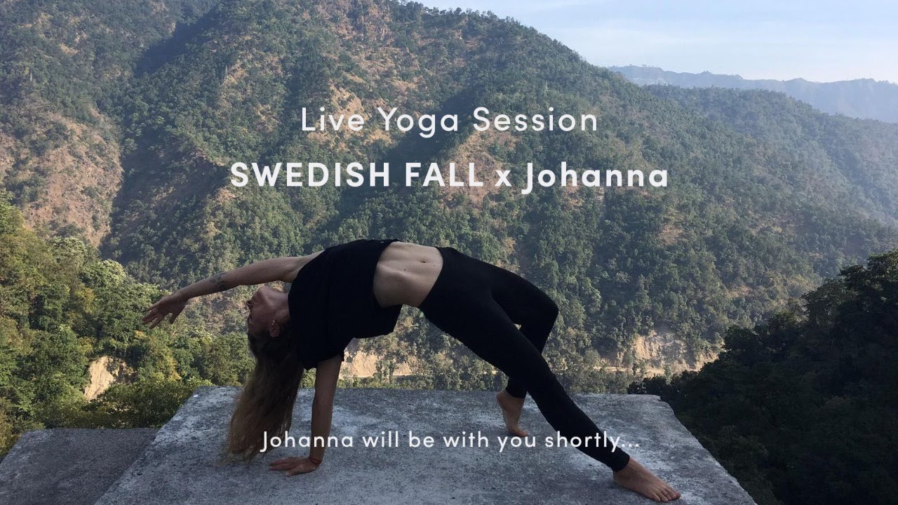 SWEDISH FALL LIVE Hatha Yoga 35 min Slow Flow with Johanna