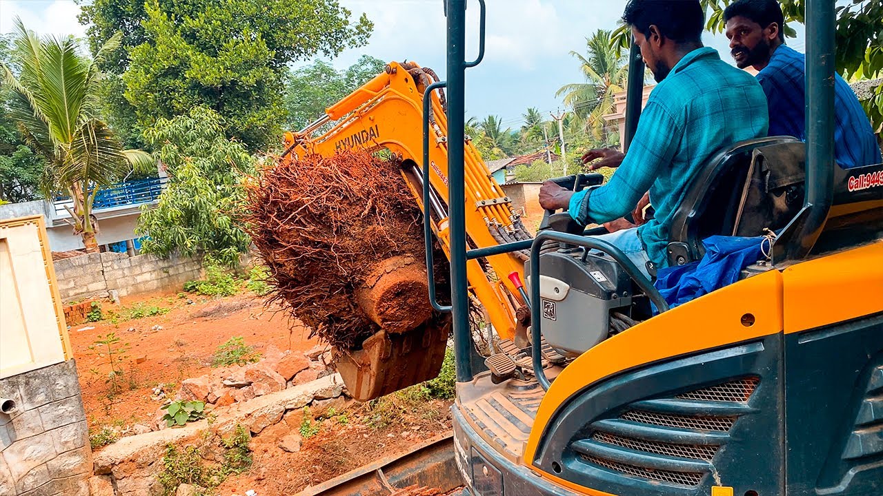 Hitachi - Removing Coconut Tree Root