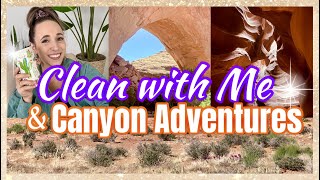 CLEAN WITH ME, GARDEN COMPOSTING HACK, ARIZONA CANYON TRAVEL ADVENTURES