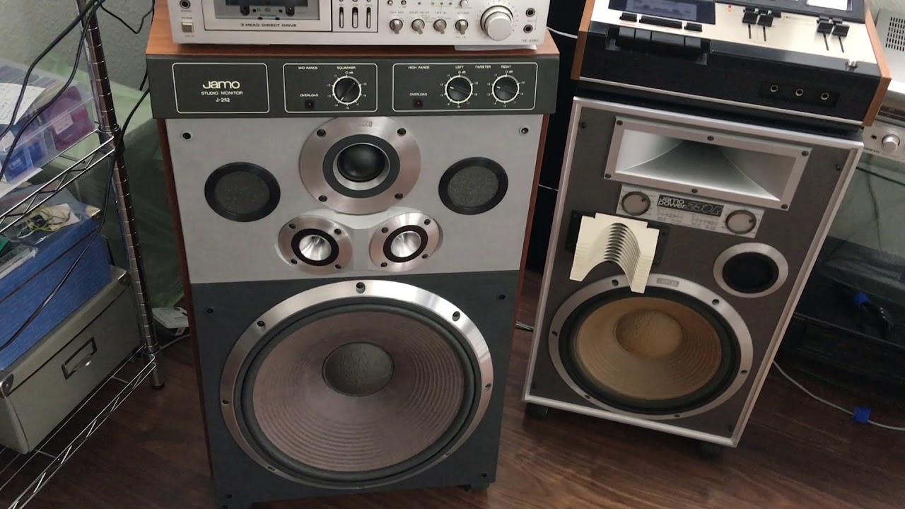 JAMO Studio Monitor J-252 Speaker (1980) + ONKYO TX-3000 Receiver (1980)  playing - YouTube