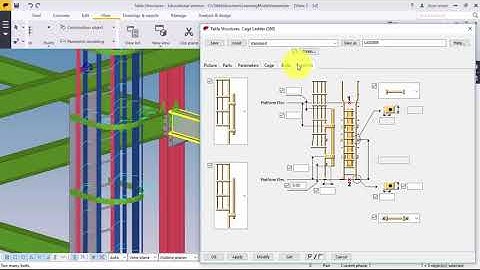 create cage ladder With Tekla 2016