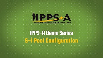 IPPS-A Demo Series: S-1 Pool Configuration