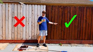 How To Stain a Fence That LASTS