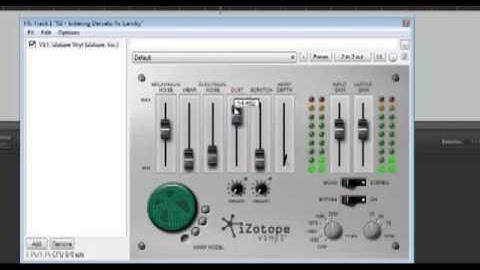 Vinyl and noises effect with Cockos Reaper