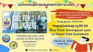 Guitnangbayan E/S BRB4 Kick-Off Program