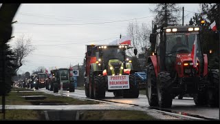 STRAJK ROLNIKÓW 2024 ✔ (Skierniewice 20.02.2024) ✔ PONAD 200 TRAKTORÓW✔