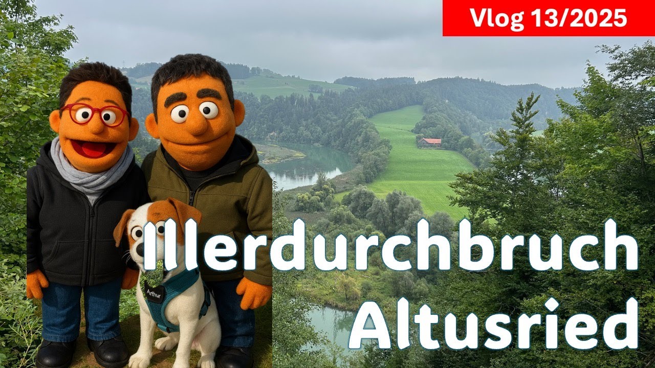 Illerdurchbruch 🌊 Altusried🕵️‍♂️📖 -  Wanderung an der Illerschleife