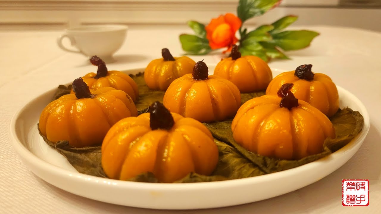 Pumpkin Dessert (Steam) Mini Pumpkin Rice Cake YouTube