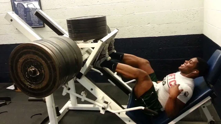 Emeka Okoye Leg Presses 1,255 Pounds 25 Times!