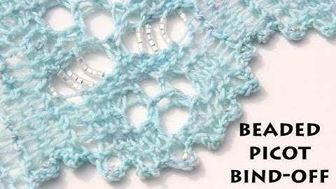 Beaded Picot Bind Off used on Creatrix MKAL