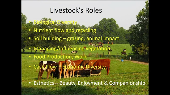 Livestock as Part of a Healthy and Resilient Organ...