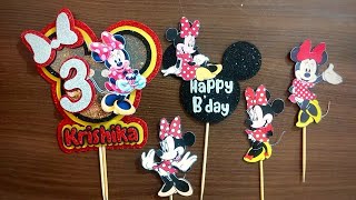 how to make cake toppers at home | Birthday Cake Topper | #craft #caketoppers #diy #cardboard #viral