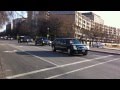 Obama on the way to Richard Holbrooke's memorial service