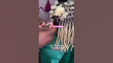 Awesome Blonde Loc Extensions Installation by NappStar.🤙 Book appointment at NappStar.com#locs