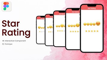 Figma Star Rating Animation ⭐| Figma Prototype | Interactive Component | Figma Tutorial | Figma 2023