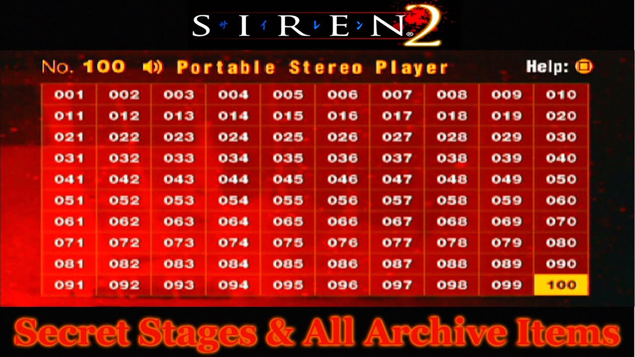 Forbidden Siren 2 Gameplay Walkthrough Part 25 Secret Stages All Archive Items Youtube