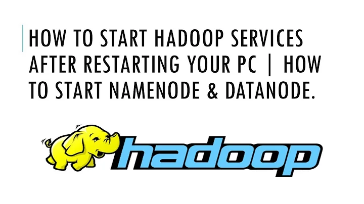 How to Start Namenode and Datanode after Restarting your PC | Hdfs command not found.