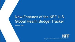 U.S. Global Health Budget Tracker