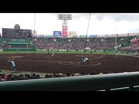 近江 9回裏 1点を返す #近江  #選抜高校野球
