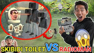 DRONE MENANGKAP NAMPAK SKIBIDI TOILET VS RADIO MAN?! LEBIH KEREN DARI CAMERAMAN! | Mikael TubeHD