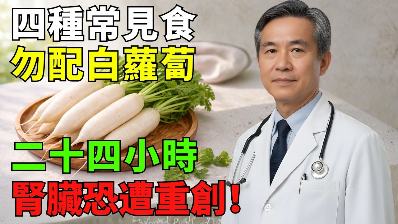 白蘿蔔錯誤搭配曝光！這4種常見食物可能加重腎臟負擔，第3種最多人犯