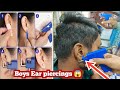 Earpiercings  boys ear piercing  sipun salon  gun machine 