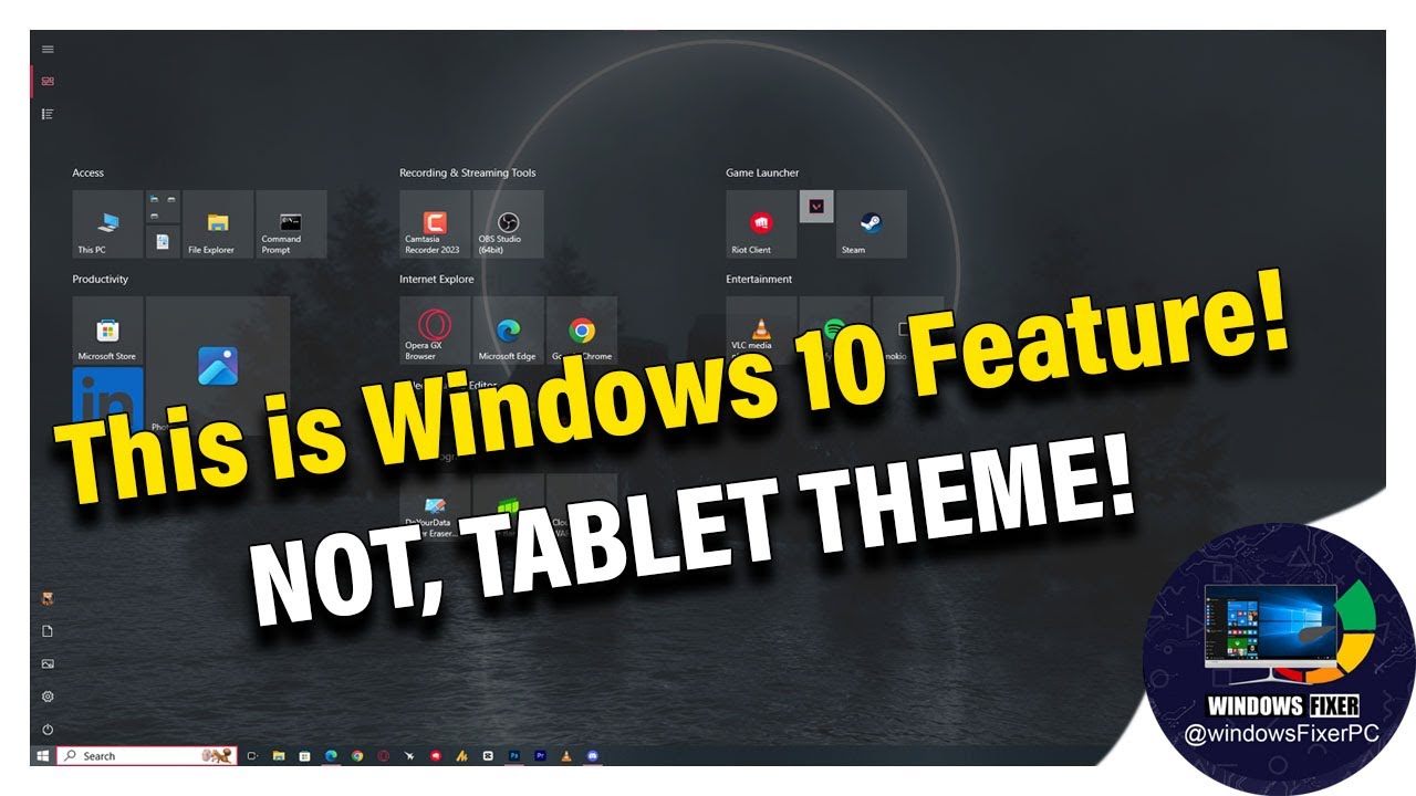 Touch-Friendly Start: Elevate Your Windows 10 Experience 2024 - YouTube