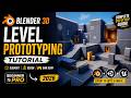 Blender 3D Level Prototyping Tutorial for Beginners | Step-by-Step Guide