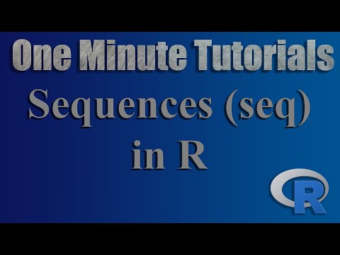 Sequences in R - One Minute Tutorials (Code included)