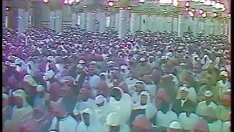 من ذكريات المسجد النبوي عام ١٤١٣هج.. تلاوة تفوق الوصف لوالدنا الغالي الشيخ محمد أيوب - رحمه الله -