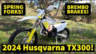 2024 Husqvarna TX300 First Look! NEW SPRING FORK!