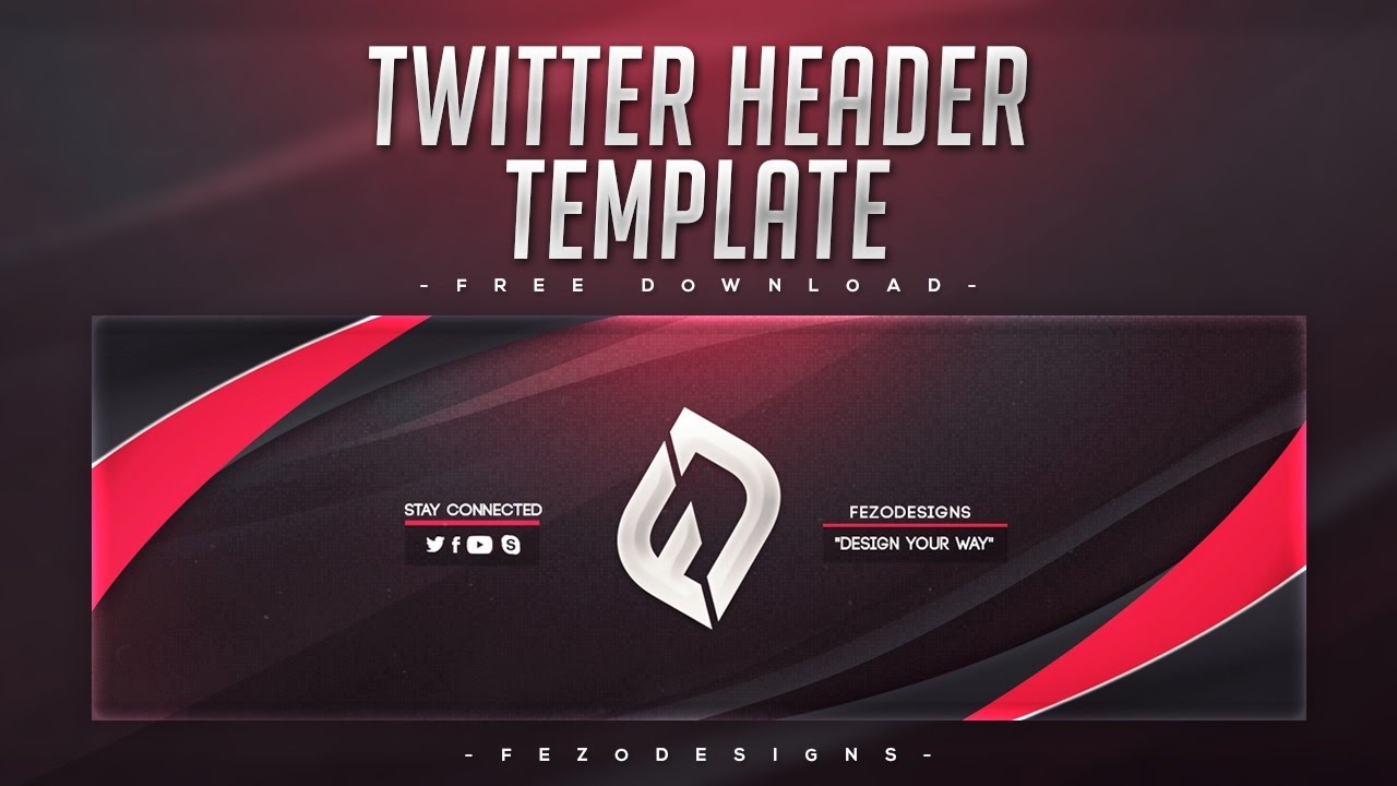 Cool Abstract Twitter Header Template | FezoDesigns | Free ...