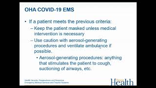 Oregon EMS COVID-19 Q&A Webinar (recorded 3/4/2020)